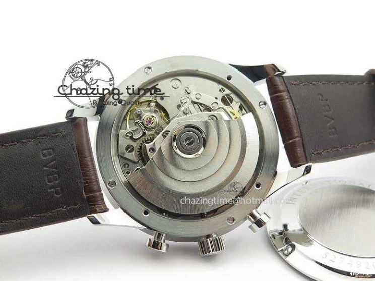 MIROTIME 0719 Supportive Portuguese Chrono IW371431 ZF 1:1 Best Edition Gray Dial On Brown Leather Strap A79350 (Slim Movement) 7261